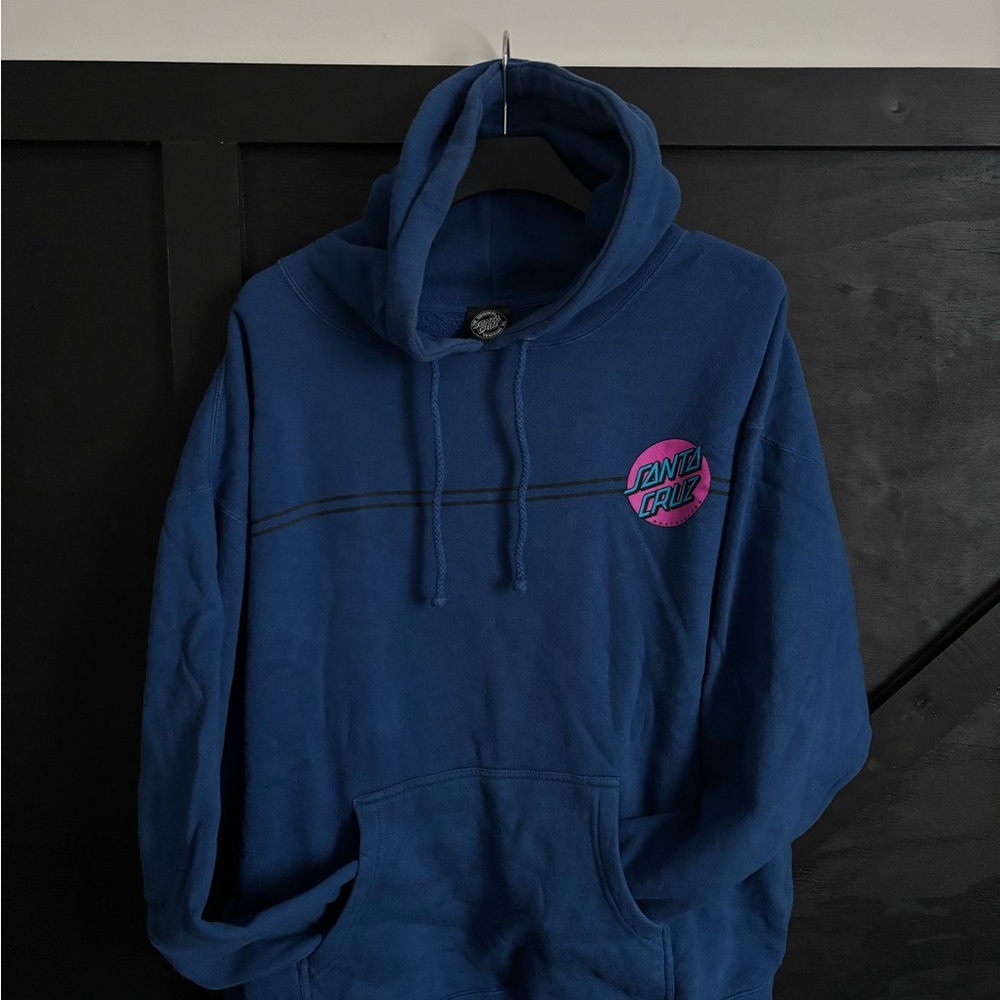 Santa Cruz Skateboards Retro Blue Hoodie